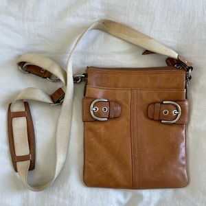Coach leather sling crossbody purse